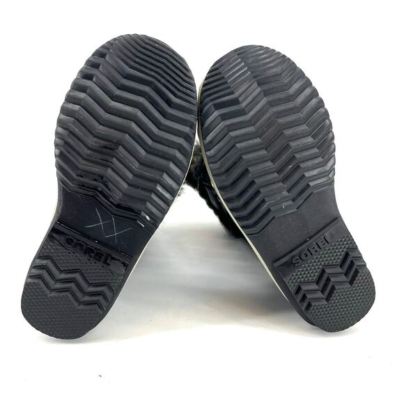 Sorel Women's 11 Black Joan Arctic Suede Waterproof Fur Trim Winter Snow Boots - Picture 9 of 9